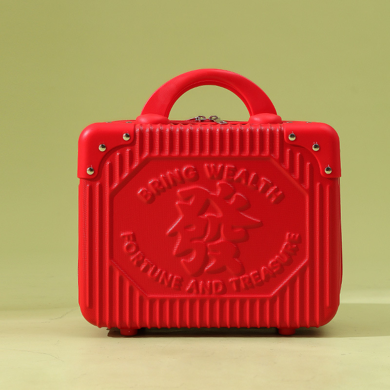 Kompaktiškas lagaminas ir mini kosmetinė su USB jungtimi, ABS+PC korpusas, atsparus vandeniui, apsauga nuo vagystės, universaliųjų ratų