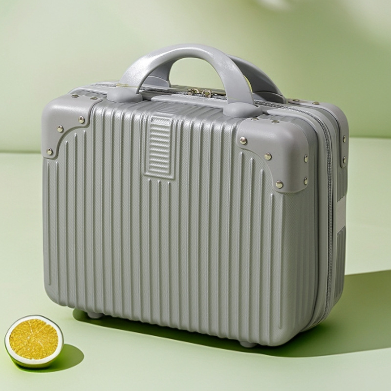 Kompaktiškas lagaminas ir mini kosmetinė su USB jungtimi, ABS+PC korpusas, atsparus vandeniui, apsauga nuo vagystės, universaliųjų ratų