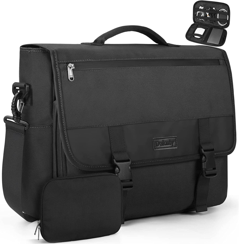 Pánska taška na notebook typu messenger – nylon, seizmická odolnosť, zips, úchyt na nosenie, priehradka na pas, pre obchodné cesty