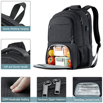 Batoh na tablety pre biznis, 20–35L, unisex, mestský štýl, Oxford látka, popruh s vzdušnou výstelkou