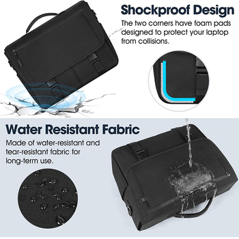 Τσάντα φορητού υπολογιστή από Oxford ύφασμα, αναπνέουσα, επένδυση από νάιλον, unisex