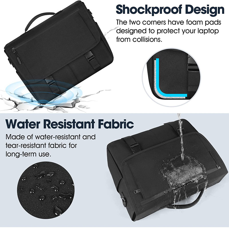Чанта за лаптоп от Oxford плат, дишаща, подплата от найлон, унисекс