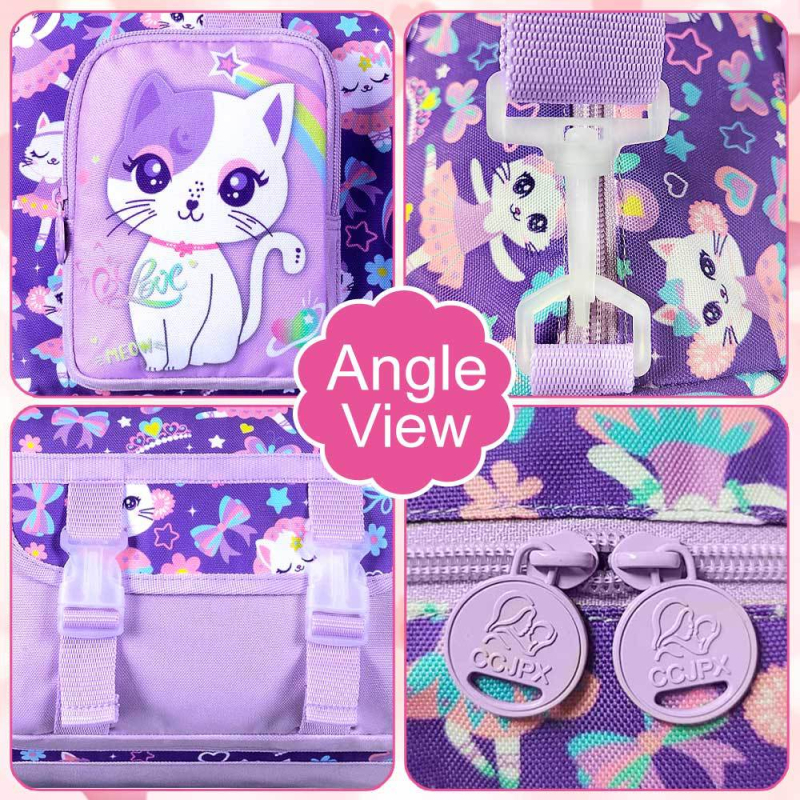 Детска чанта за пътуване през рамо CCJPX, полиестер, капацитет под 20 л, дишаща, водоустойчива и износоустойчива, аниме принт