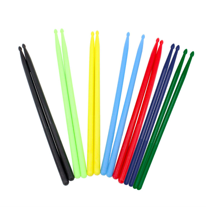 Bețe de tobe din ABS, lucioase fluorescente, model H-001, pentru set de tobe occidentale