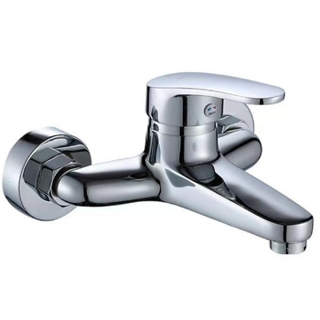 Вграден стенен месингов смесител за топла и студена вода, за кухненска мивка и пералня, въртящ се, керамичен клапан