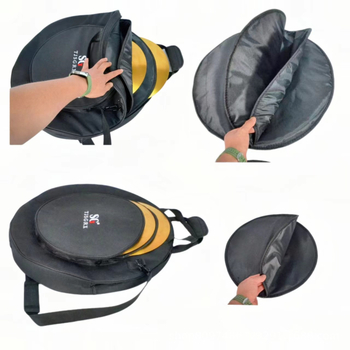 Чанта за цимбали — вместимост 7 цимбали, полиестер, копринена подплата, презрамка с въздушна подложка, марка SGTJSGRX