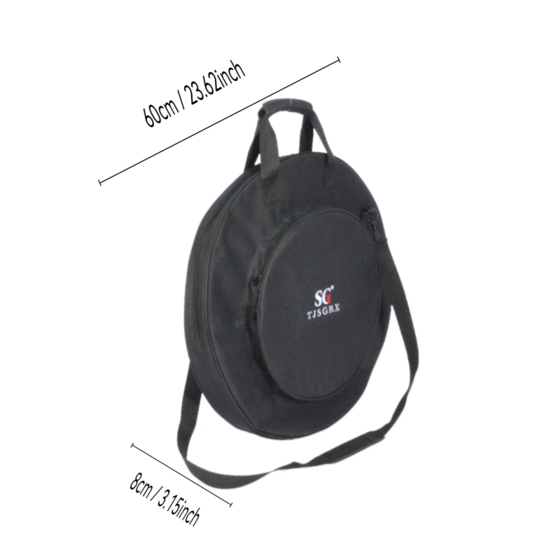 Чанта за цимбали — вместимост 7 цимбали, полиестер, копринена подплата, презрамка с въздушна подложка, марка SGTJSGRX