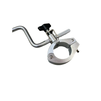 Държач за микрофон за барабанна рамкова система, тръбена скоба, хоризонтален прав ъгъл и регулиран заключващ механизъм