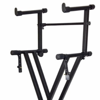 XR-34 електрическа клавиатурна стойка, X-тип, желязна конструкция, двойна горна рамка, за музикални инструменти