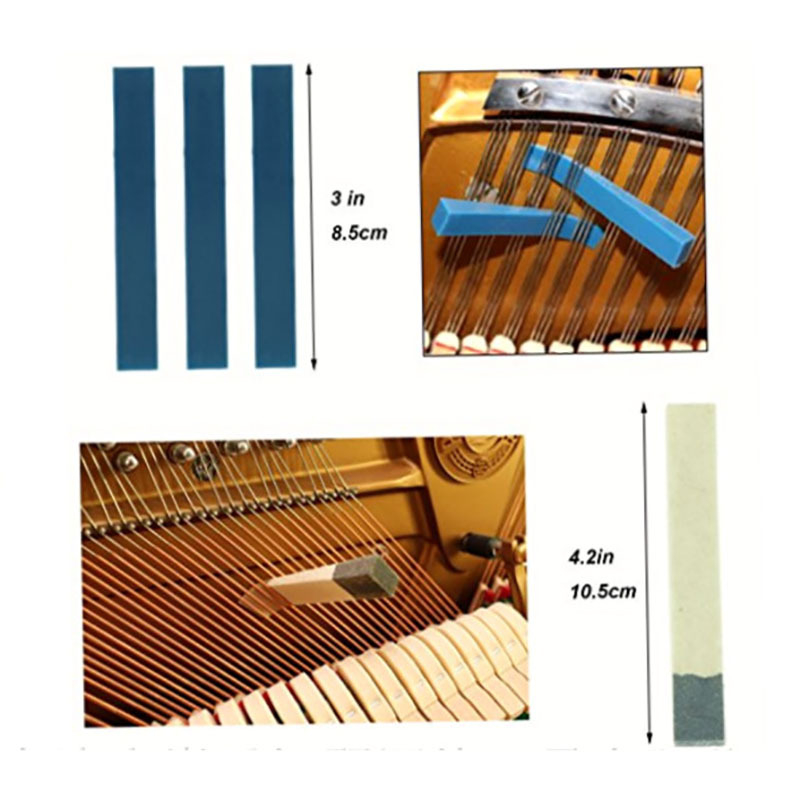 Комплект за настройване на пиано: настройващ ключ, форкове за настройване с квадратна дървена дръжка, калибрационни аксесоари (Бранд: Back Wave Instrumental Music)