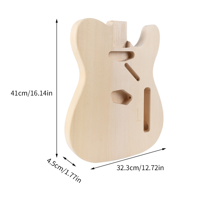 Elektrinės gitaros korpusas, medžiaga: Wutong, modelis: 4402, prekė: pritman, pakuotė: kartoninė dėžutė