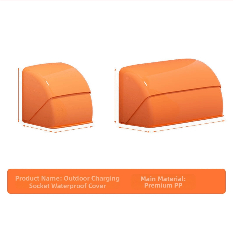86 tipa ārējā EV uzlādes kontaktligzdas ūdensnecaurlaidīgā kārba ar izvelkamu lietus vāciņu, IP24, plastmasas vāciņš