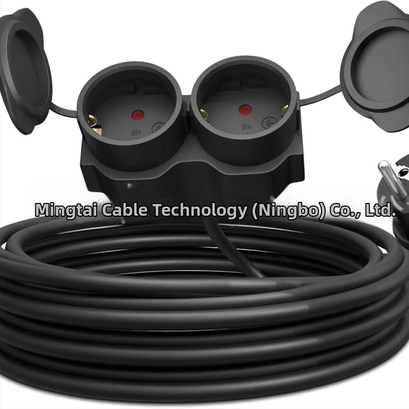 MT Y-образен удължителен кабел, две гнезда, за външни условия, водоустойчива PVC обвивка, CE и 3C сертифициран (2011010101472172)