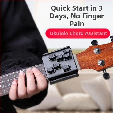 Pomocník na akordy ukulele — pohodlný tréningový režim, otáčanie strún jedným kliknutím, Xinrun