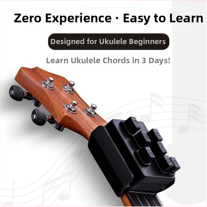 Pomocník na akordy ukulele — pohodlný tréningový režim, otáčanie strún jedným kliknutím, Xinrun
