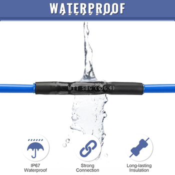 3:1 термоусвиваеми тръби, двойна стена, комплект 400 броя, PE топло-лепило, -55°C до 125°C