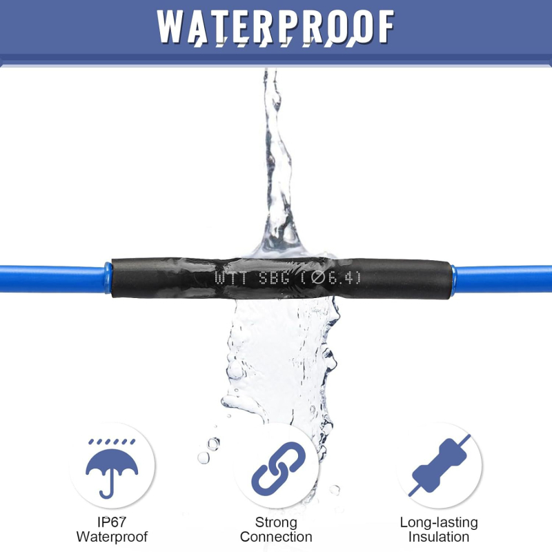 3:1 термоусвиваеми тръби, двойна стена, комплект 400 броя, PE топло-лепило, -55°C до 125°C