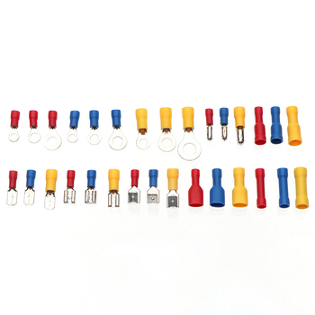 Together Τερματικά Καλωδίων Με Προμονωμένη Διαμόρφωση, Ψυχρή Πίεση, Κυκλικά Τερματικά-Fork Χάλκινα, Αδιάβροχα, Σετ 500 τεμάχια, σε Συσκευασία