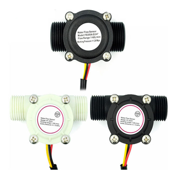 YF-S201 vandens srauto jutiklis su G1/2/3/4 sąsaja (4/6 jungtys) vandens šildytuvui ir gėrimų dozatoriui – Hall efektinis srauto matuoklis