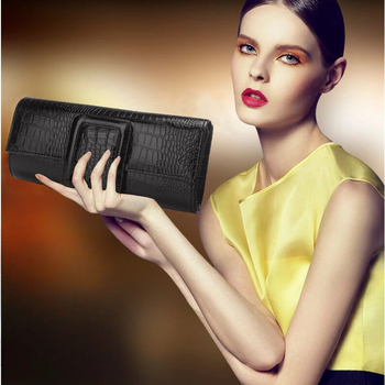 Clutch για καθημερινές μετακινήσεις από PU, σε στυλ φακέλου, οριζόντιο τετράγωνο σχήμα, μαγνητικό κούμπωμα, θήκη για κινητό