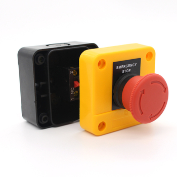 Menghua XBZA53 Vandeniui atsparus avarinio stabdymo jungiklis su grybų formos mygtuku – valdymo dėžė, IP65, CE, 440V+, sprogimui atsparus