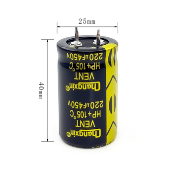 Changxin 450V 220µF дълготраен електролитен кондензатор за захранване
