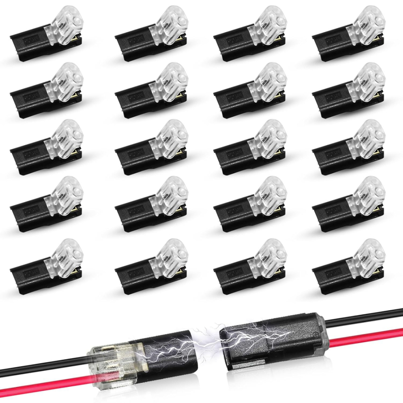 D2 Mini bezspájkový presný terminál pre dva vodiče, spojka tlačením, 0,3–0,75 mm², 6 A, pre domáce spotrebiče
