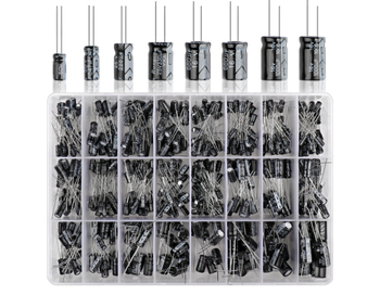500 броя електролитни кондензатори комплект, DIP корпус, 0,1–1000µF, 10–50V, толеранс ±10%