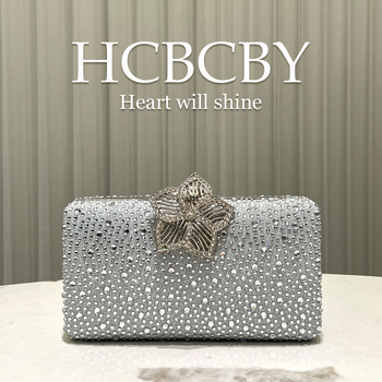 Vakara soma ar kristāliem, kvadrātformas, aizslēga aizvērums, poliestera materiāls