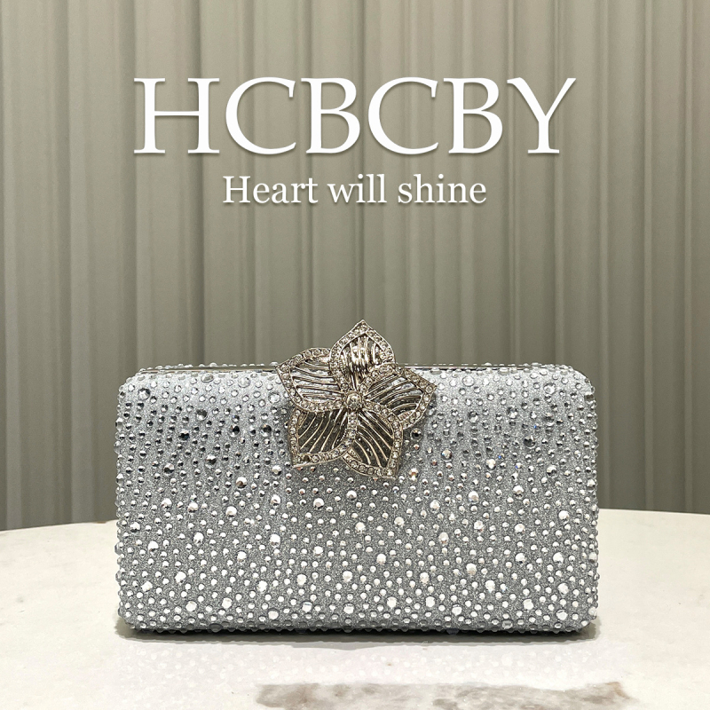 Vakara soma ar kristāliem, kvadrātformas, aizslēga aizvērums, poliestera materiāls