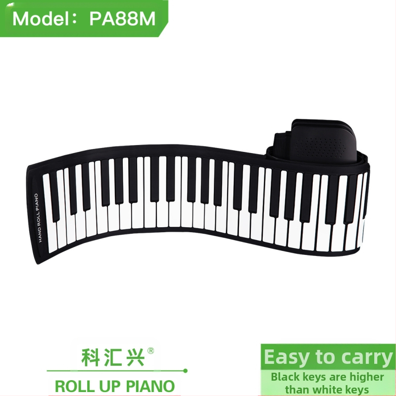 PA88M 88 клавишна преносима цифрова клавиатура с Bluetooth, 64-гласова полифония, 101–200 тембра, 11–50 демонстрационни песни