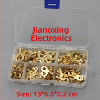 150 τεμάχια μονωμένα χαλκού δακτυλιοειδή τερματικά για καλώδια, αδιάβροχο ηλεκτρικό κιτ συνδετήρων