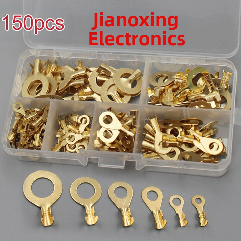 150 kusov izolovaných meďných kruhových terminálov pre káble, vodotesný elektrický kit
