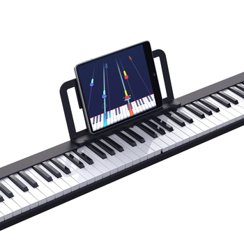 Електронен клавир с 88 клавиши, двойно Bluetooth и двойни говорители, преносим сгъваем цифров пиано PJ88S