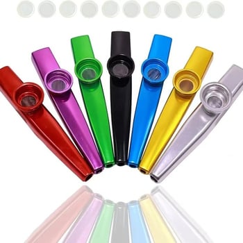 Metāla kazoo ģitārām un ukulele — pavadošais muzikālais instruments, zīmols Music Baby, izcelsme Ķīna, jauniešiem 15–35