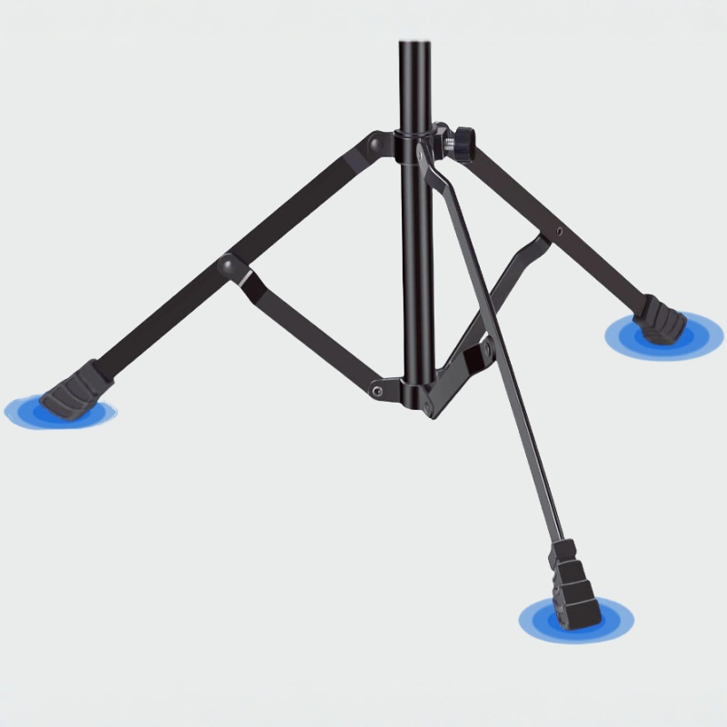 Тромбонова стойка, желязна конструкция, регулируема височина, триъгълна рамка, лесно се сгъва