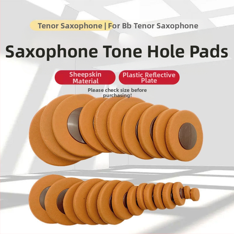 Set podložiek tónových otvorov saxofónu – ovčia koža, Model 01, Balenie Ziplex taška
