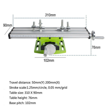 Mini snažni precizni križni stol s učvršćivanjem (aluminijska legura; težina 1800; stol za učvršćivanje)