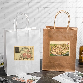 Naljepnice za planer s kartom navigacije, 55 kom, nostalgični retro stil, vodootporne, jedinstveni uzorci