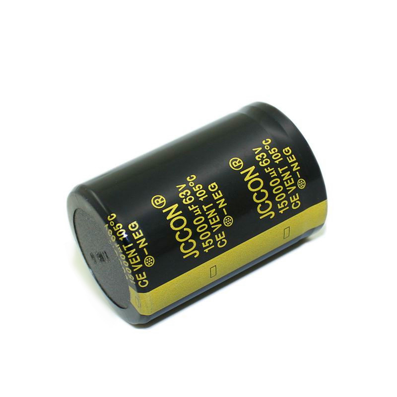 Кондензатор за аудио усилвател, 63V 15000µF, разстояние между изводите 10 мм, пулсации на тока 120 Hz