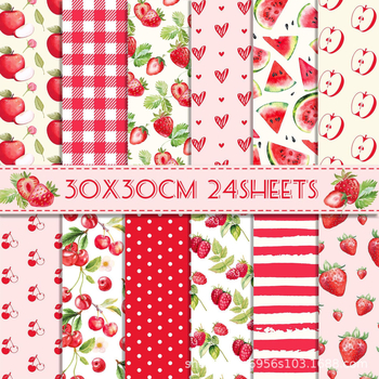 Φρουτοθεματικό καρτούν φόντο για scrapbooking, υλικό από συνθετικά υλικά