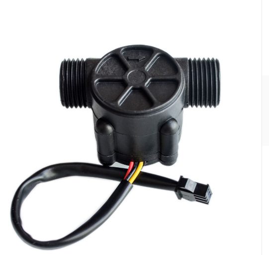 YF-S201 сензор за поток на вода (Hall ефект) с интерфейс G1/2 — модел YF-S201, марка Domestic, тип: комуникационен IC