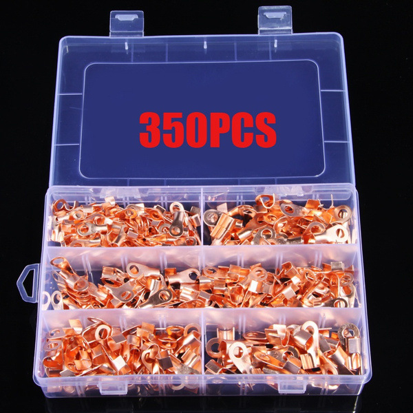 Meďový terminál s otvoreným hrotom, zosilnený dizajn, balenie 70/160/280/350 ks