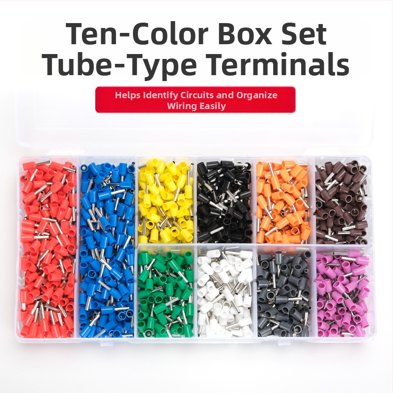 Kaiser VE1508 терминален комплект за кабели и проводници, 1200 части, комбиниран набор