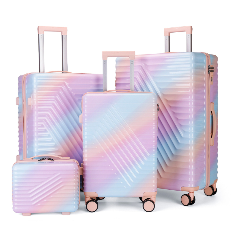 PP σκληρού περιβλήματος βαλίτσα με ροδάκια, χωρητικότητα 36–55 L, δυνατότητα επέκτασης, τηλεσκοπική λαβή, απλό συνδυαστικό κλείδωμα