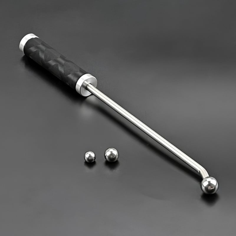 Rolă de reparație a deformărilor pentru instrumente de suflat din oțel inoxidabil, cu 3 bile și mâner metalic