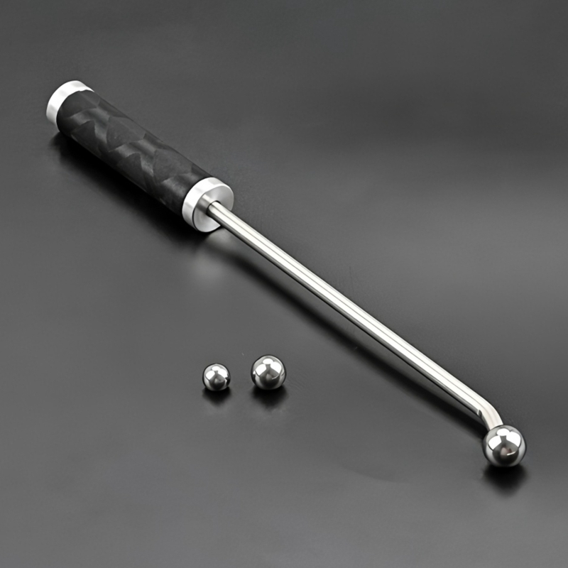 Rolă de reparație a deformărilor pentru instrumente de suflat din oțel inoxidabil, cu 3 bile și mâner metalic