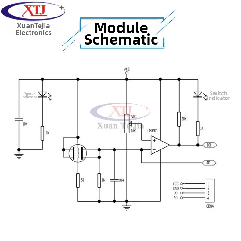MQ-135 газов сензорен модул за мониторинг на качеството на въздуха с аларма