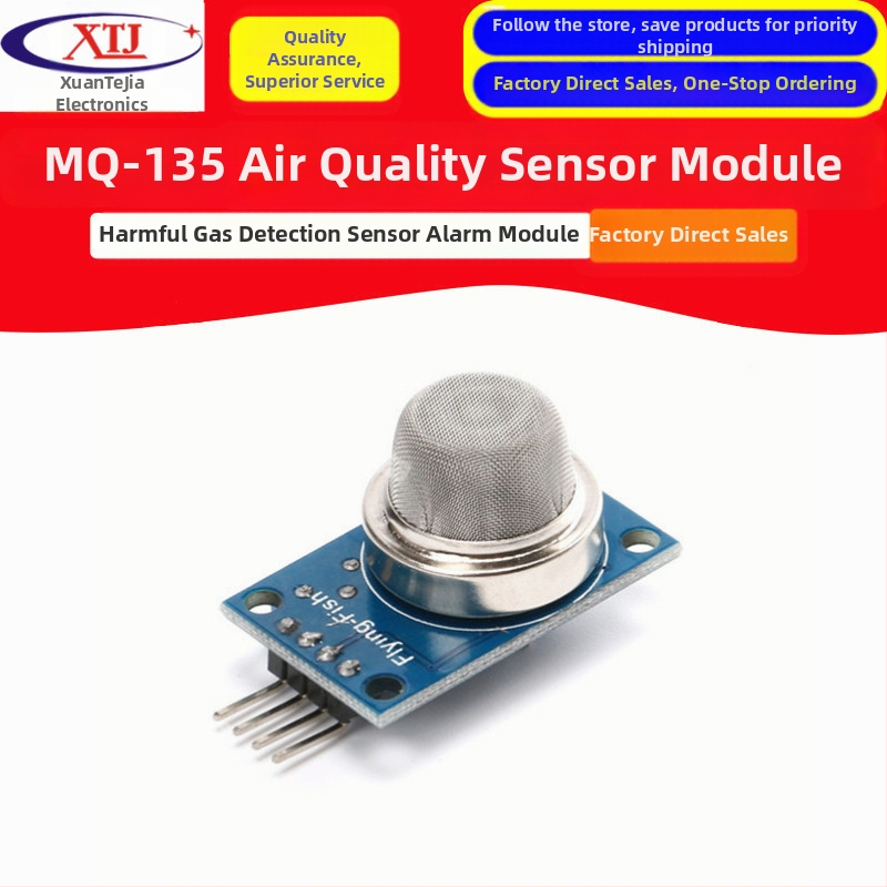 MQ-135 dujų jutiklio modulis oro kokybei stebėti su įspėjimu