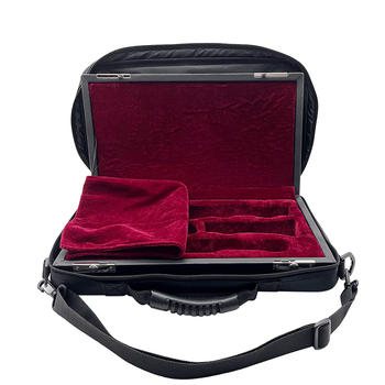 Carcasă pentru oboi cu husă din pânză și cutie din lemn pentru instrumente muzicale (Material: husă din pânză + cutie din lemn; Origine: Hebei; Brand: Fără marcă; Utilizare: instrumente muzicale)